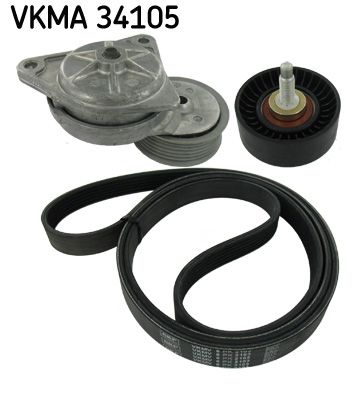 SKF VERTEVO VKMA 34105 V-ribbed belt set