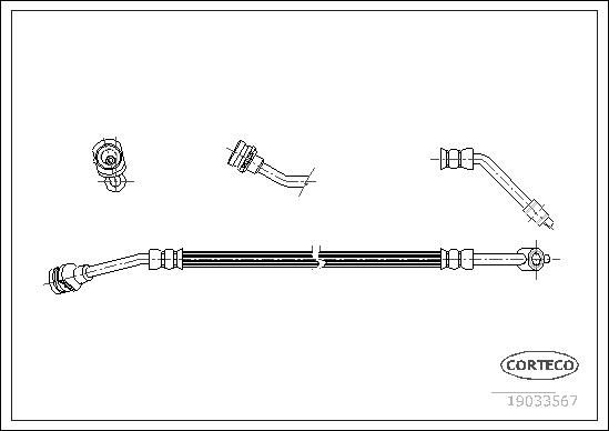 CORTECO 19033567 Brake hose