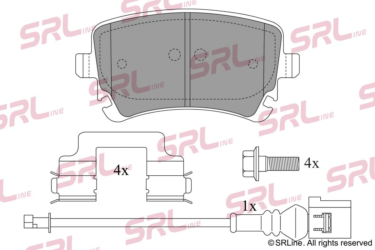 SRLINE S70-1356 Brake pad set, disc brake