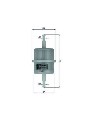 KNECHT KL 63 OF Fuel filter