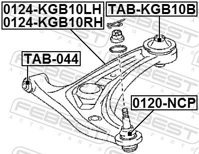 Control/Trailing Arm, wheel suspension-1