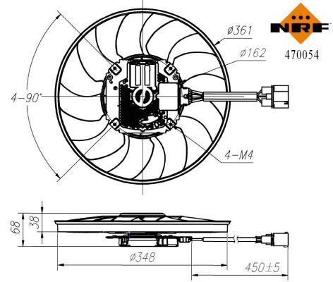 Fan, engine cooling-4