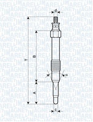 MAGNETI MARELLI 062900000304 Glow plug
