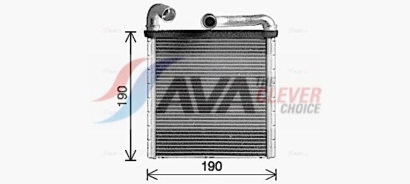 AVA CLEVER CHOICE VN6424 Heat exchanger, interior heating