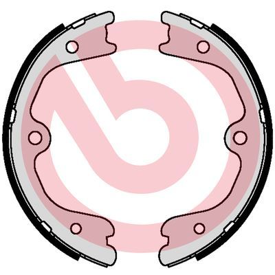 BREMBO S 56 552 Brake shoe set, parking brake