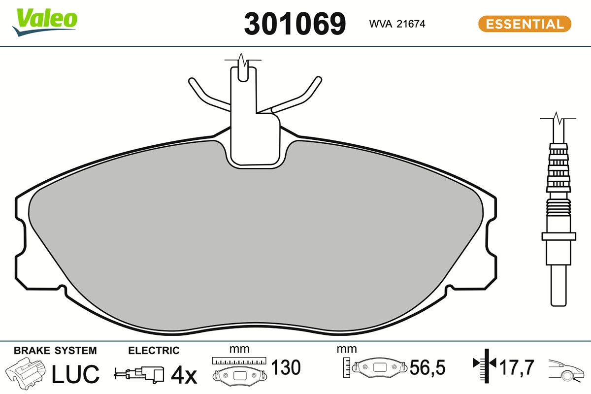 Brake Pad Set, disc brake-main