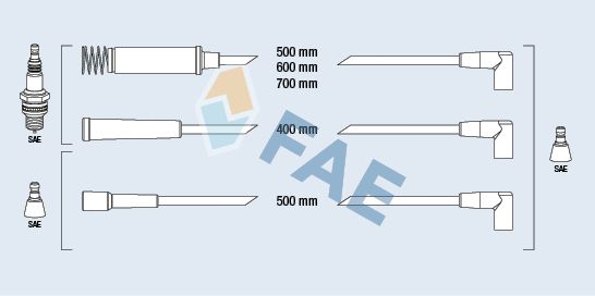 FAE 83560 Ignition cable kit