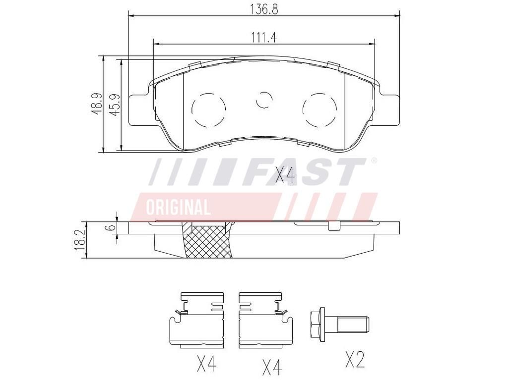 Brake Pad Set, disc brake-1