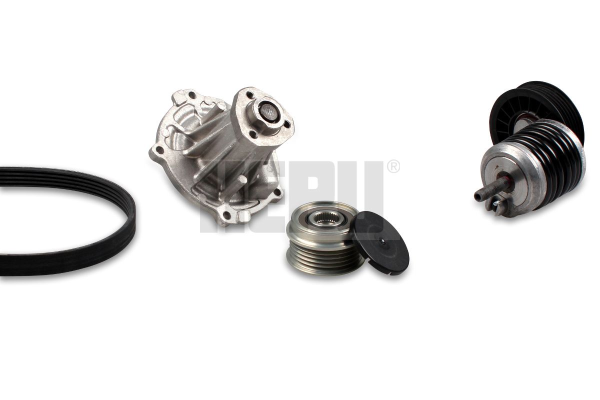 HEPU PK05426 Water pump + v-ribbed belt kit
