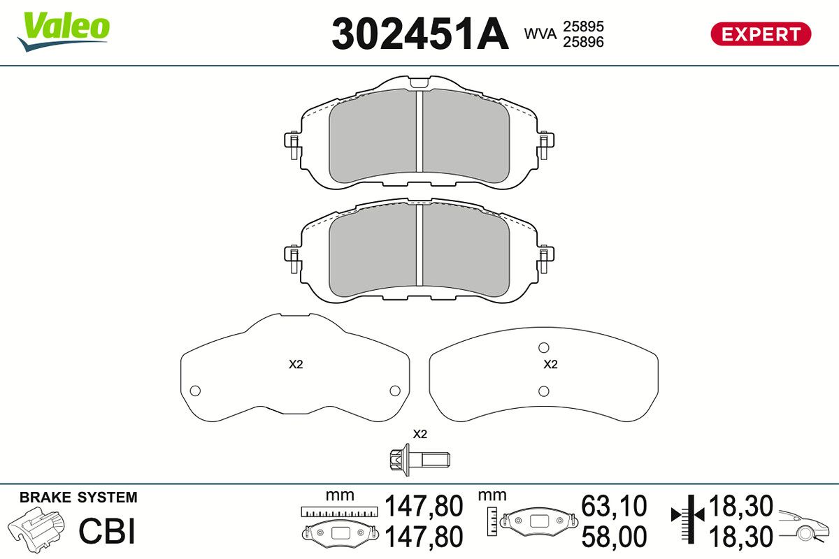 Brake Pad Set, disc brake-main