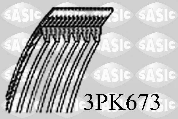 SASIC 3PK673 V-ribbed belt