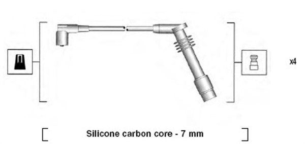MAGNETI MARELLI 941125360686 Ignition cable kit