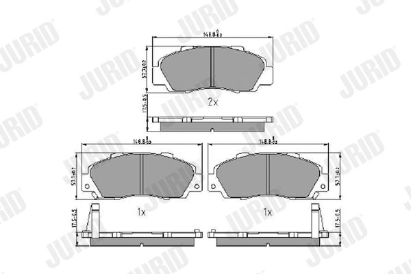 stabdžių trinkelių rinkinys, diskinis stabdys-1