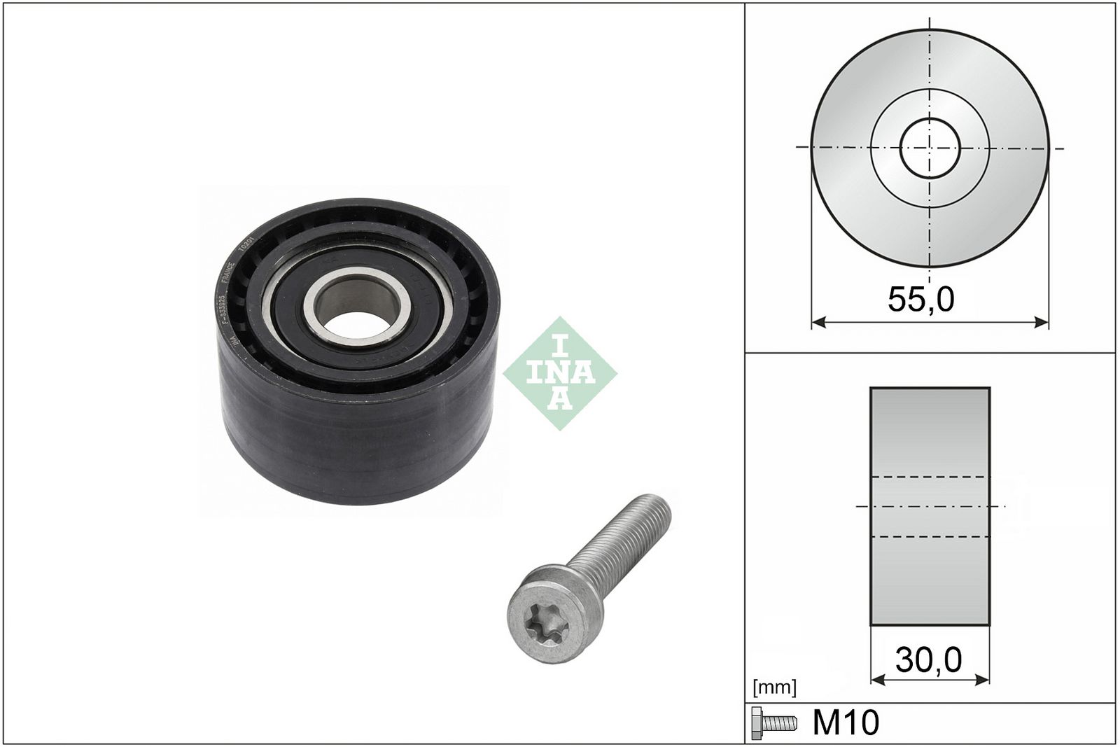 SCHAEFFLER INA 532 0874 10 Deflection pulley/guide pulley, timing belt