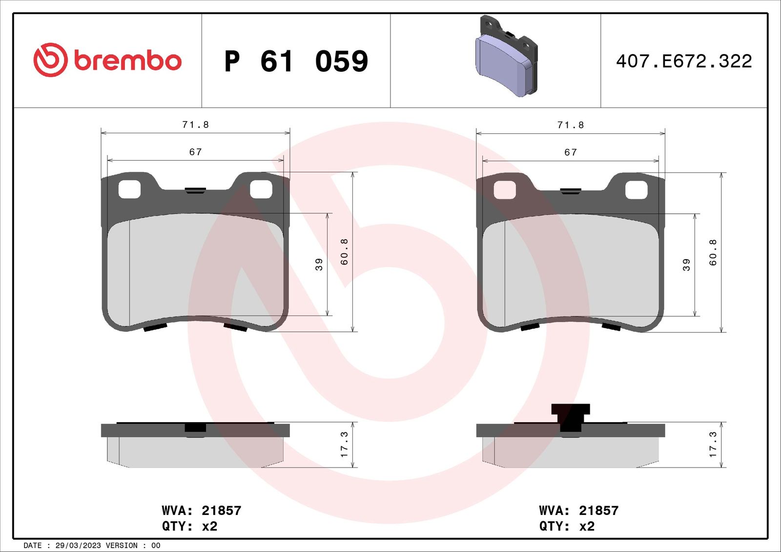Brake Pad Set, disc brake-1