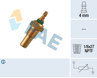 Sensor, coolant temperature