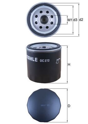 KNECHT OC 272 Oil filter