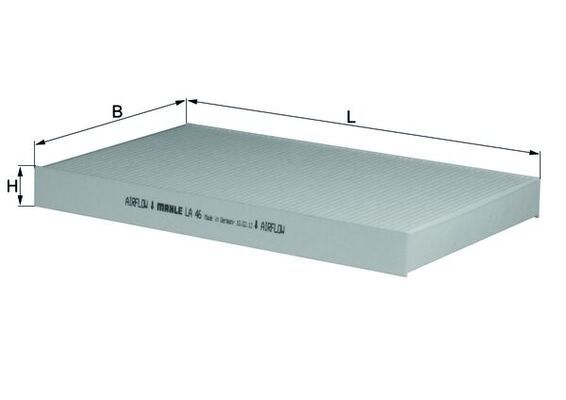 KNECHT LA 46 Filter, cabin air