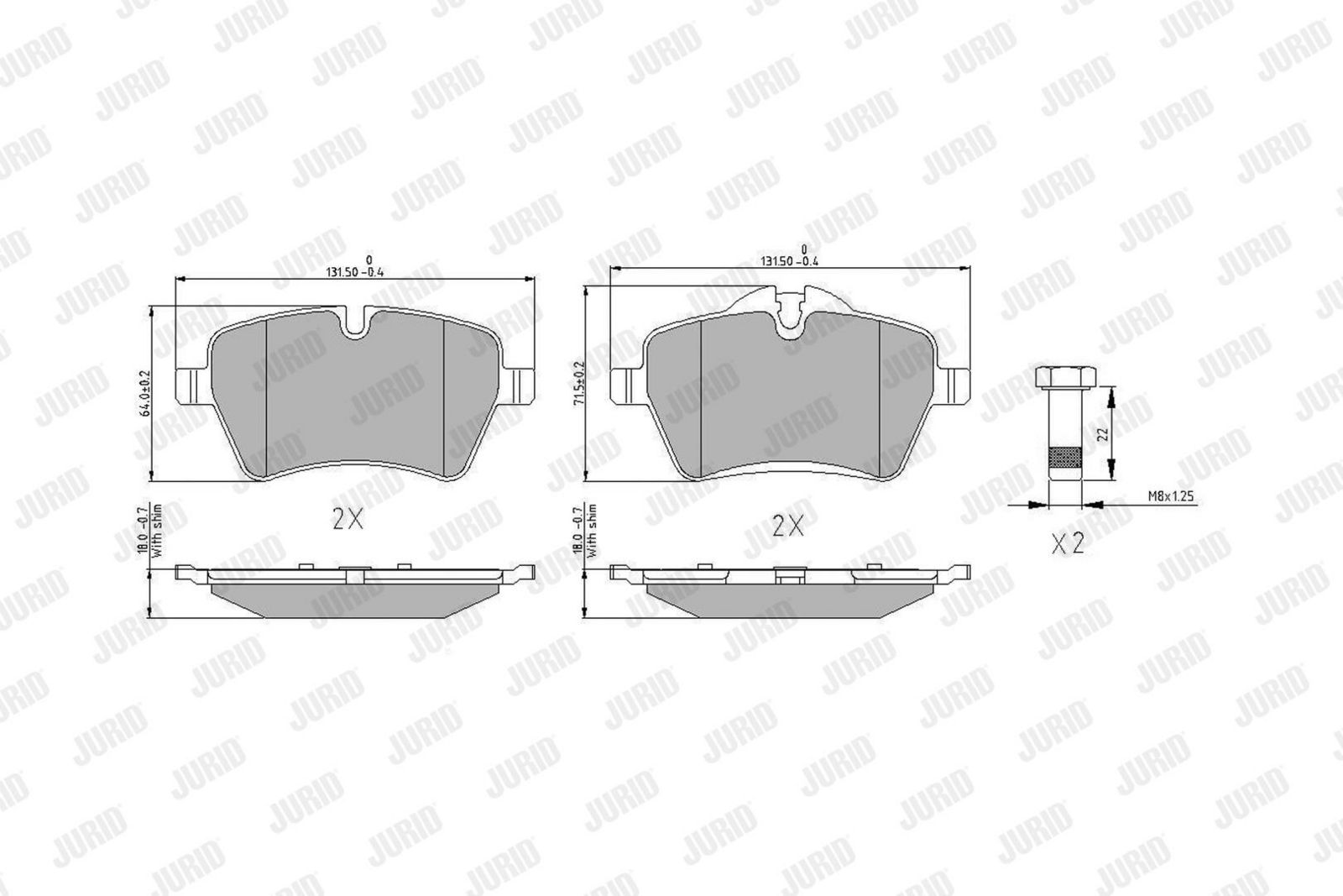 Brake Pad Set, disc brake-1