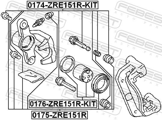 Guide Sleeve Kit, brake caliper-1