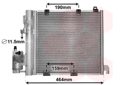 VAN WEZEL 37005250 Condenser, air conditioning