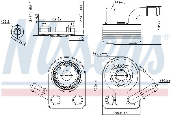Oil Cooler, engine oil-5