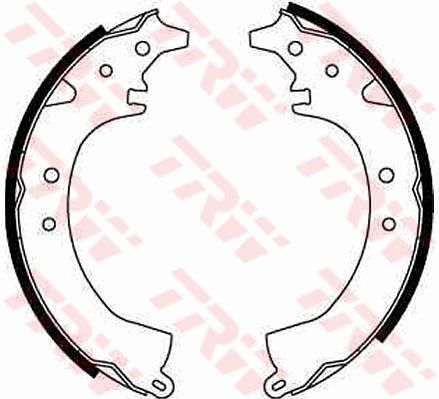 TRW GS8500 Brake shoe set