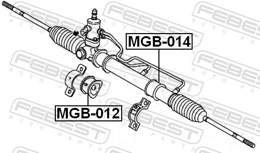 Mounting, steering gear-1