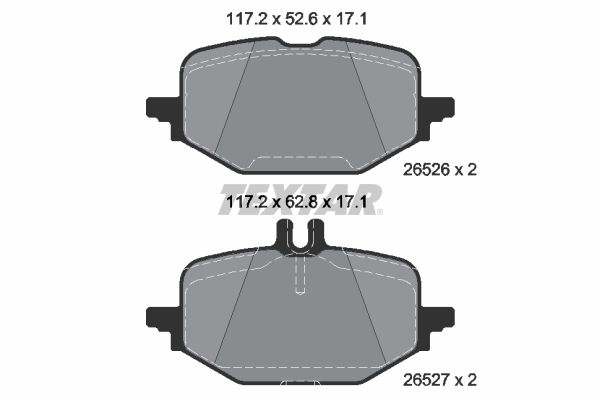 TEXTAR 2652601 Brake pad set, disc brake