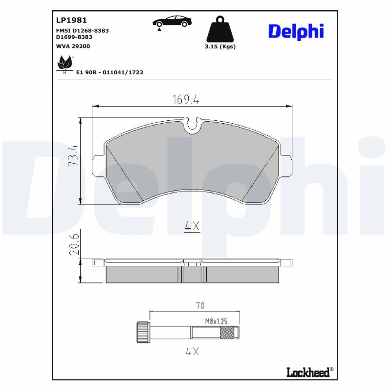 Brake Pad Set, disc brake-2
