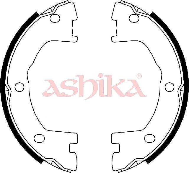 ASHIKA 55-00-0231 Brake shoe set