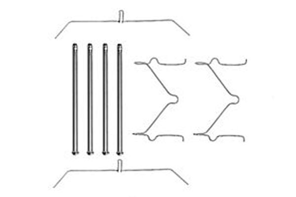 TRW PFK290 Accessory kit, disc brake pad