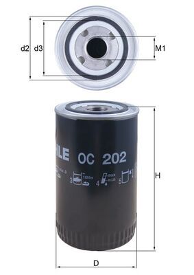 KNECHT OC 202 Oil filter