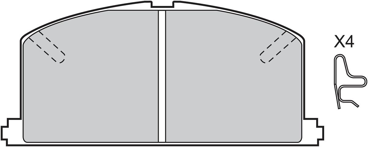 Brake Pad Set, disc brake-1