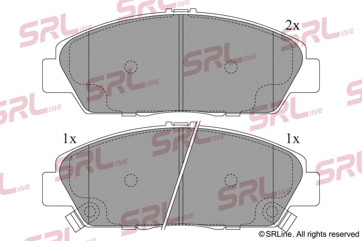 SRLINE S70-0158 Brake pad set, disc brake