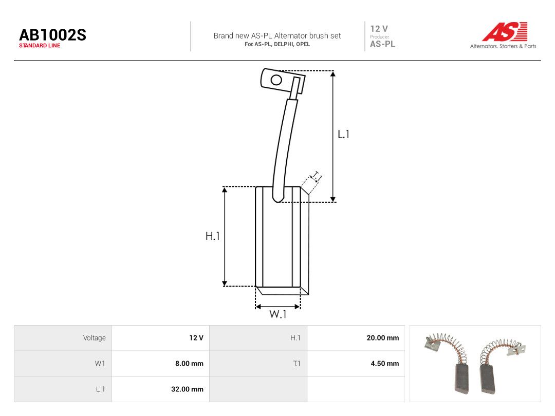 Carbon Brush, alternator-1