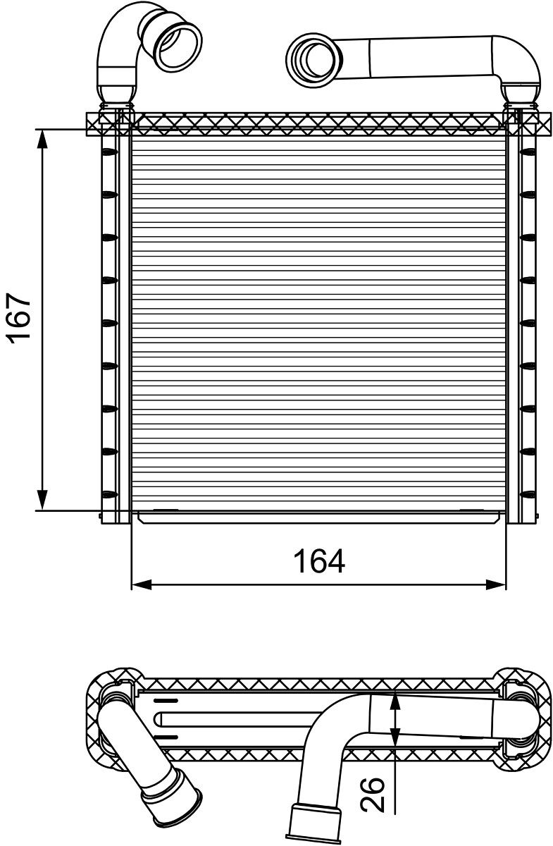 VALEO 811506 Heat exchanger, interior heating
