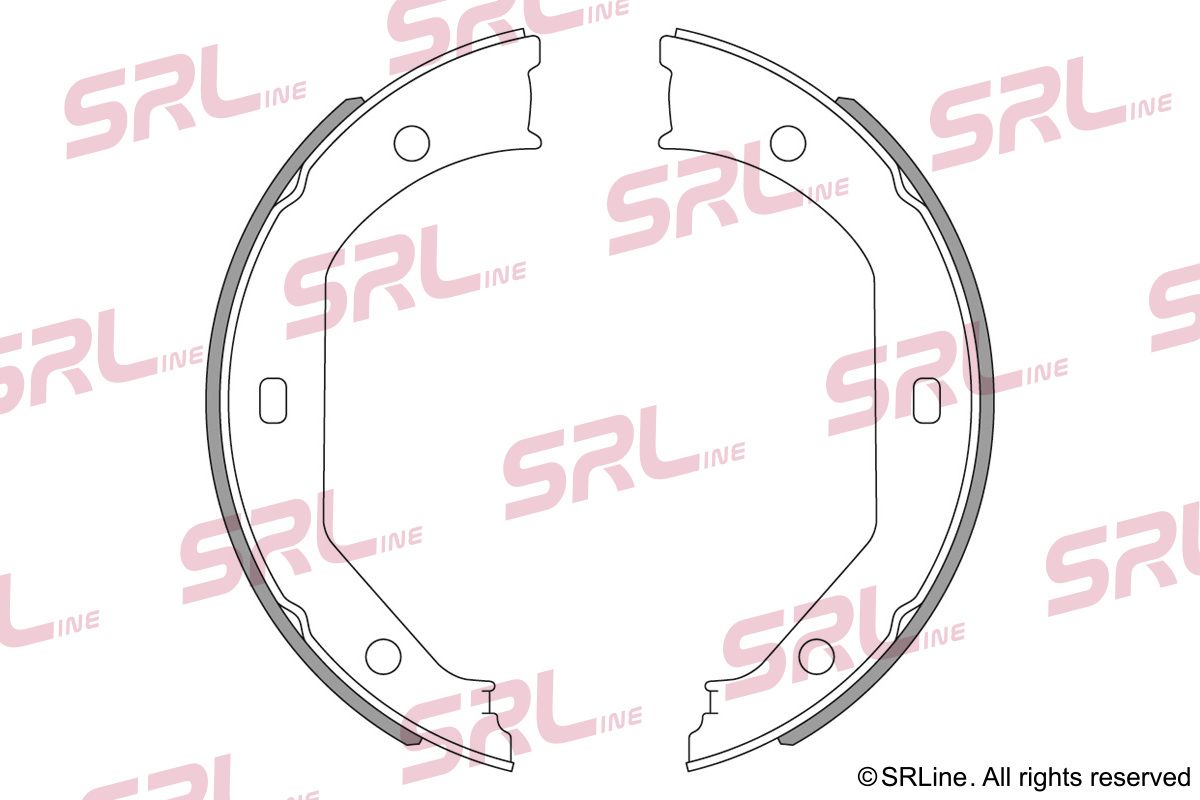 SRLINE S72-1097 Brake shoe set