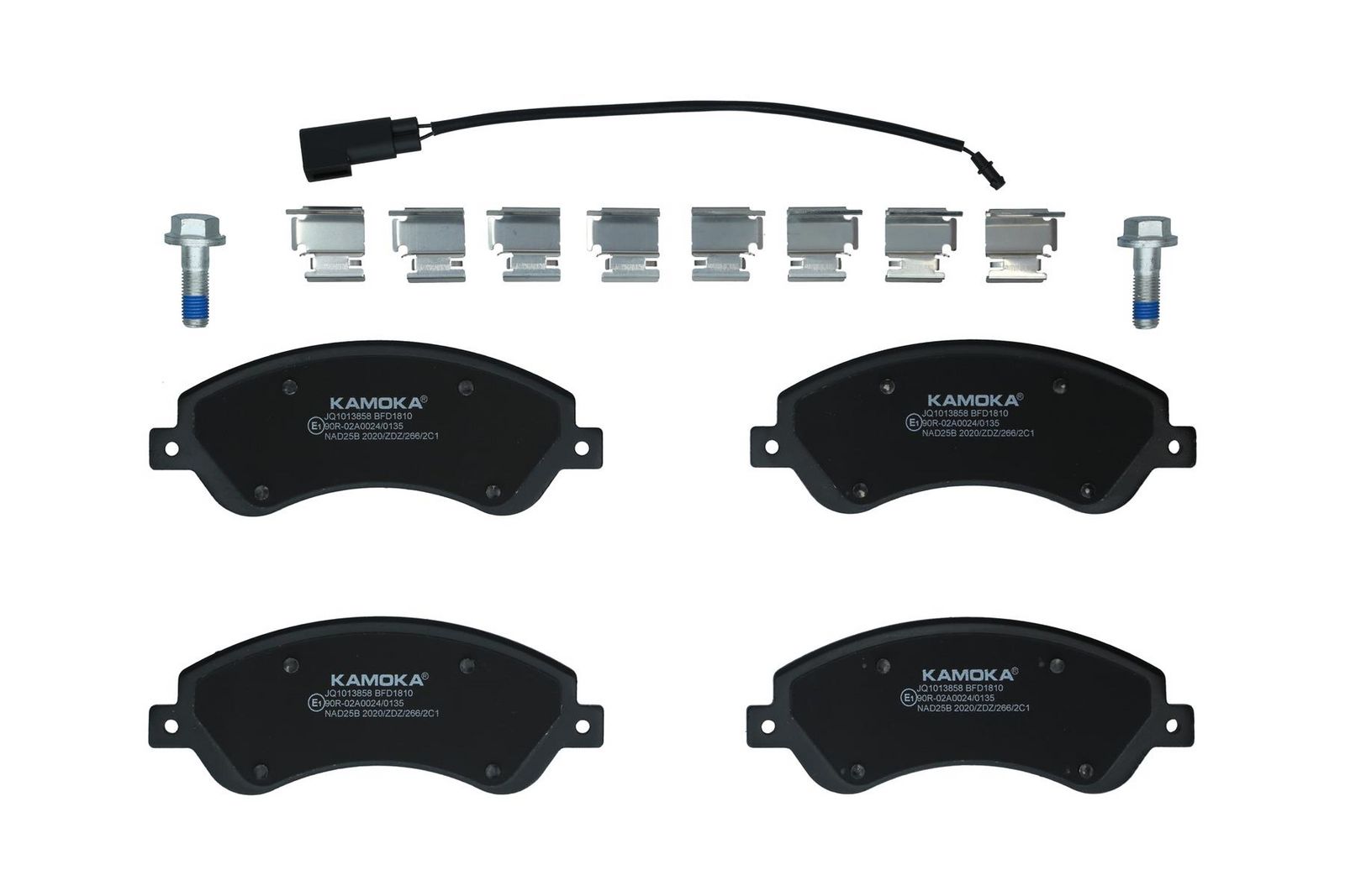 KAMOKA JQ1013858 Brake pad set, disc brake