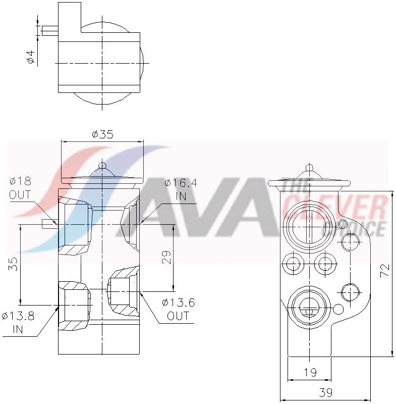 AVA CLEVER CHOICE MS1799 Expansion valve, air conditioning