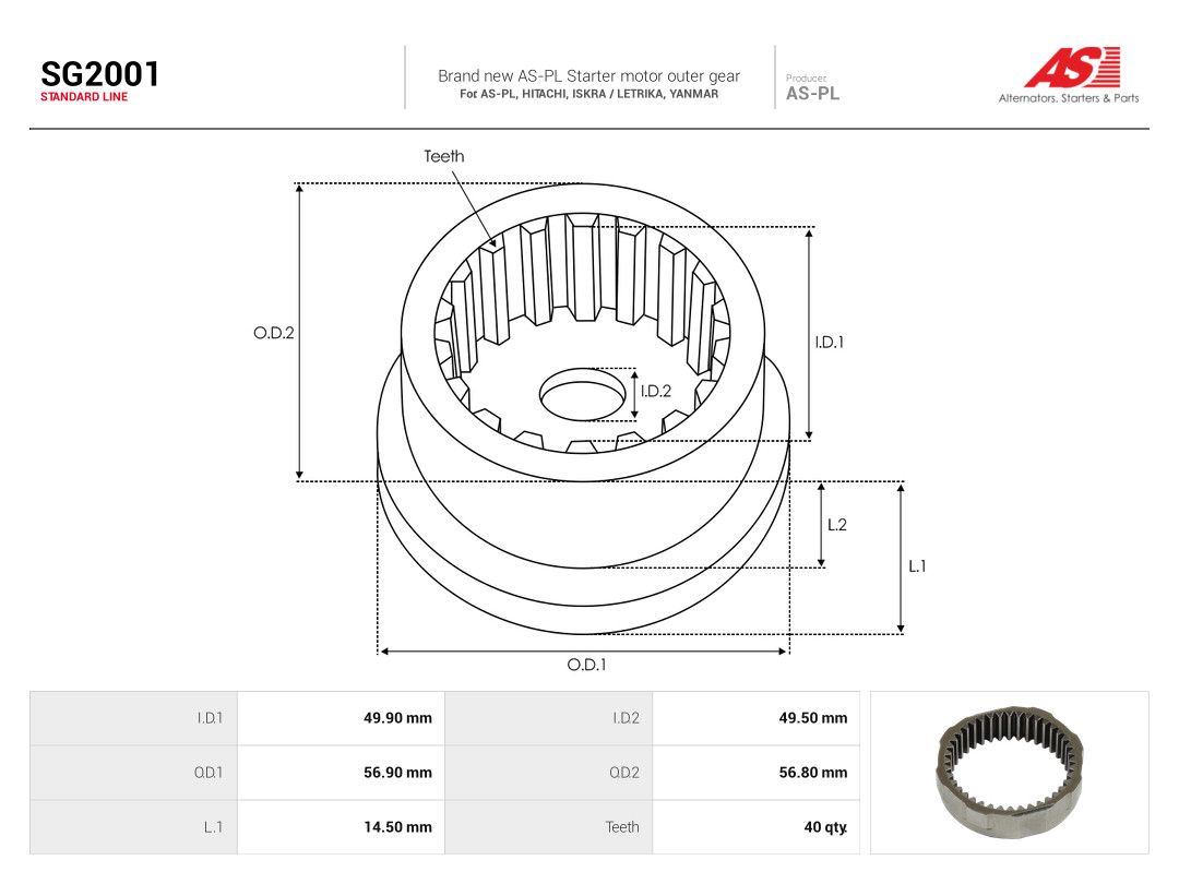 Repair Kit, starter-1
