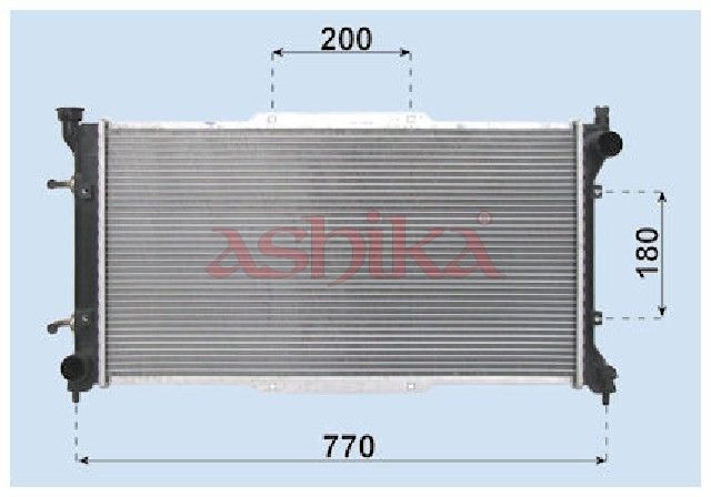 ASHIKA RDA243001 Radiator, engine cooling