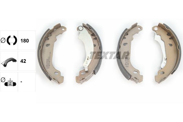 TEXTAR 91053700 Brake shoe set