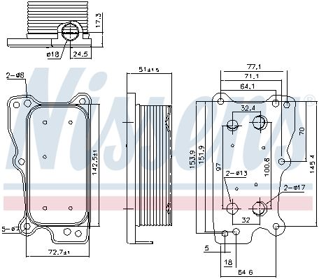 Oil Cooler, engine oil-4