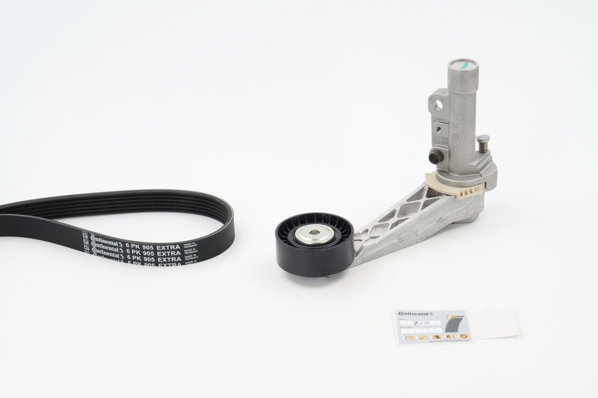 V formos rumbuotas diržas, komplektas