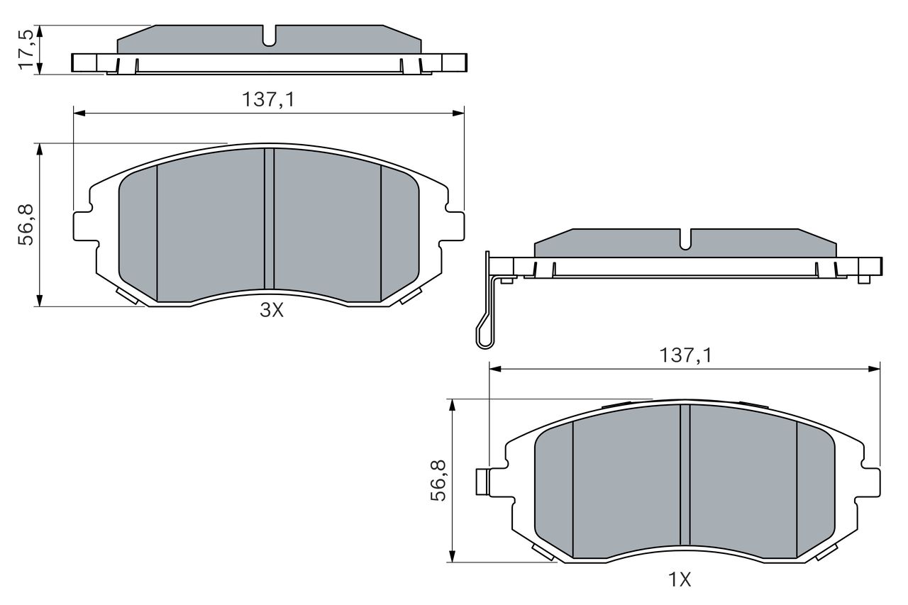 stabdžių trinkelių rinkinys, diskinis stabdys-4