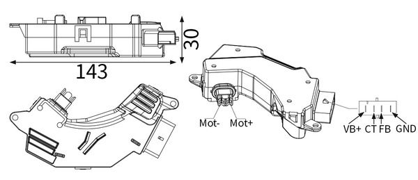 MAHLE ABR 190 000S Regulator, interior blower