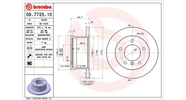 MAGNETI MARELLI 360406033000 Brake disc
