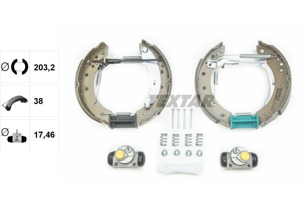 TEXTAR 84048008 Brake shoe set