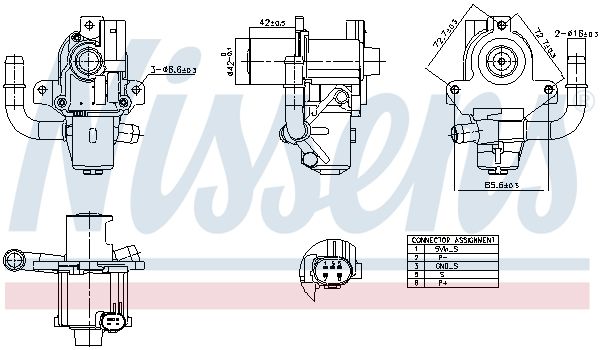 NISSENS 98264 Egr valve